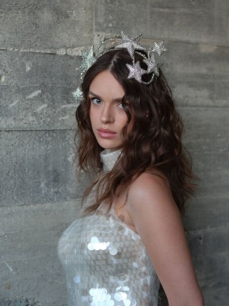 Zena Gümüş Taç