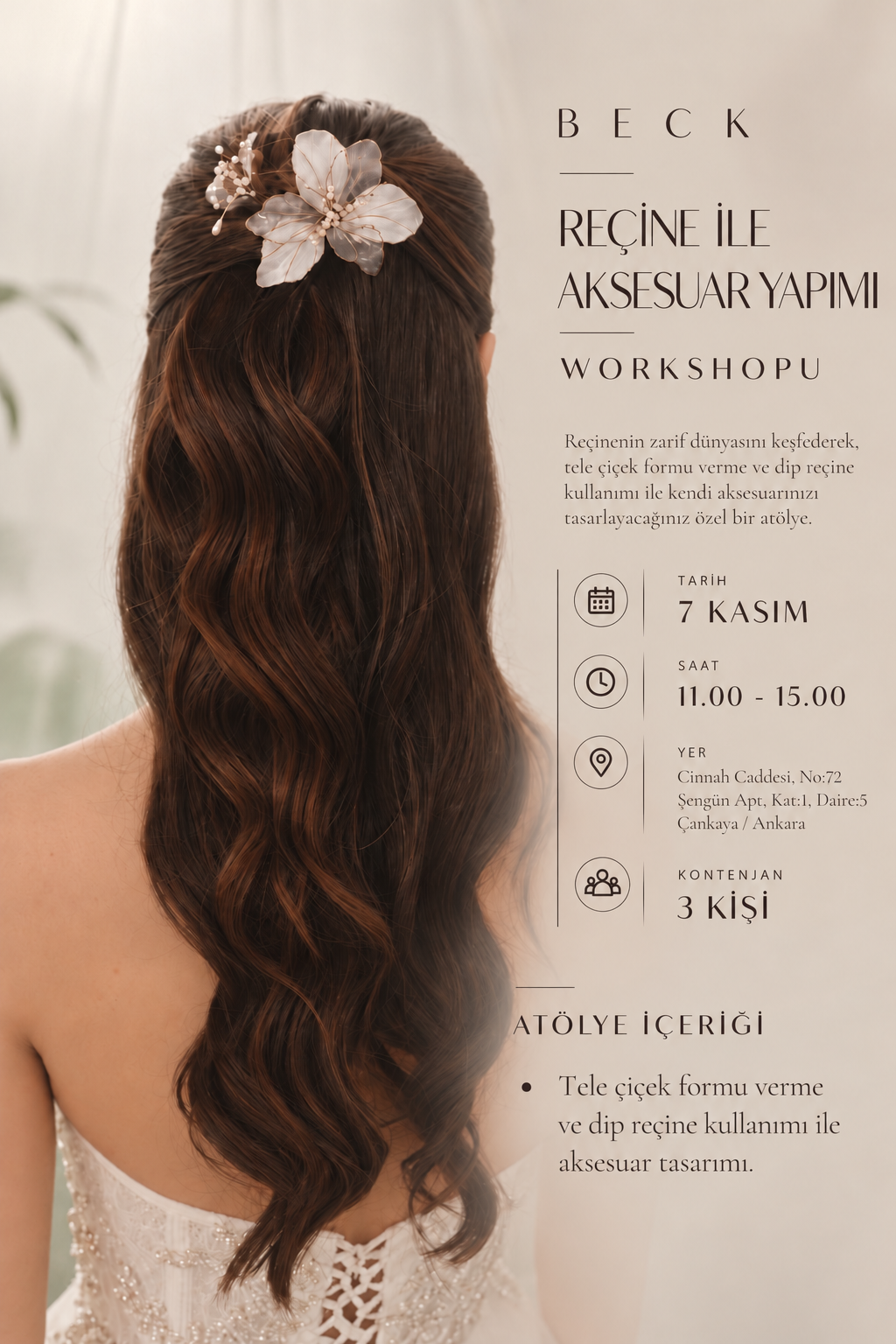 Reçine ile Aksesuar Yapımı Workshopu  (7 Kasım)