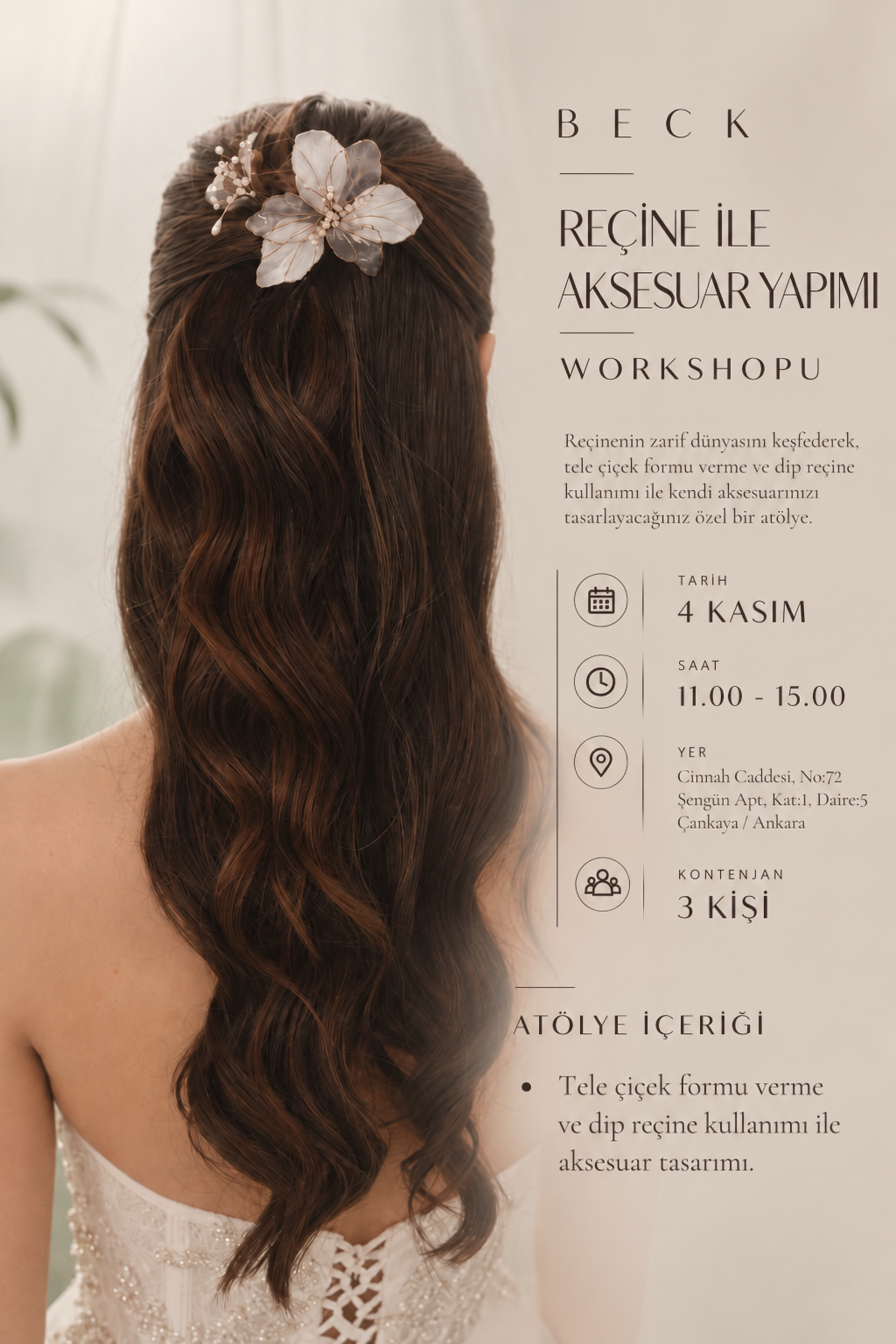 Reçine ile Aksesuar Yapımı Workshopu ( 4 Kasım )